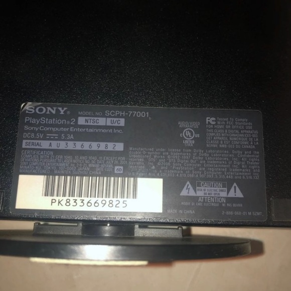 PS2 Slim With Vertical Stand and Cord - Picture 4 of 12